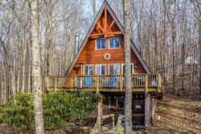 A-Frame Cabin with Hot Tub 1 Mi to Beech Mountain!